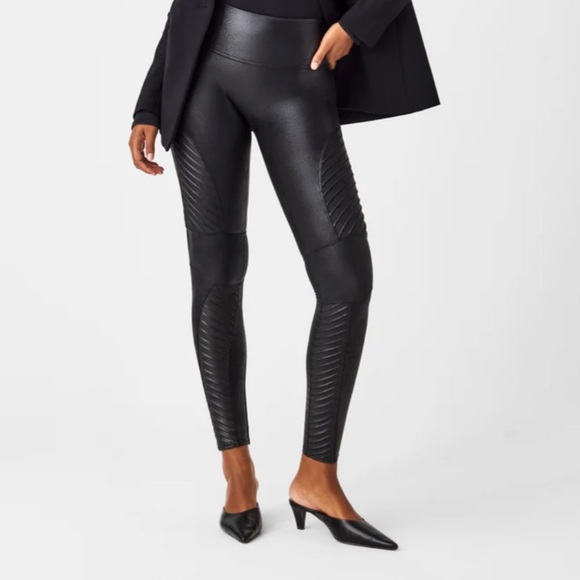 SPANX Pants - SPANX Faux Leather Moto Leggings